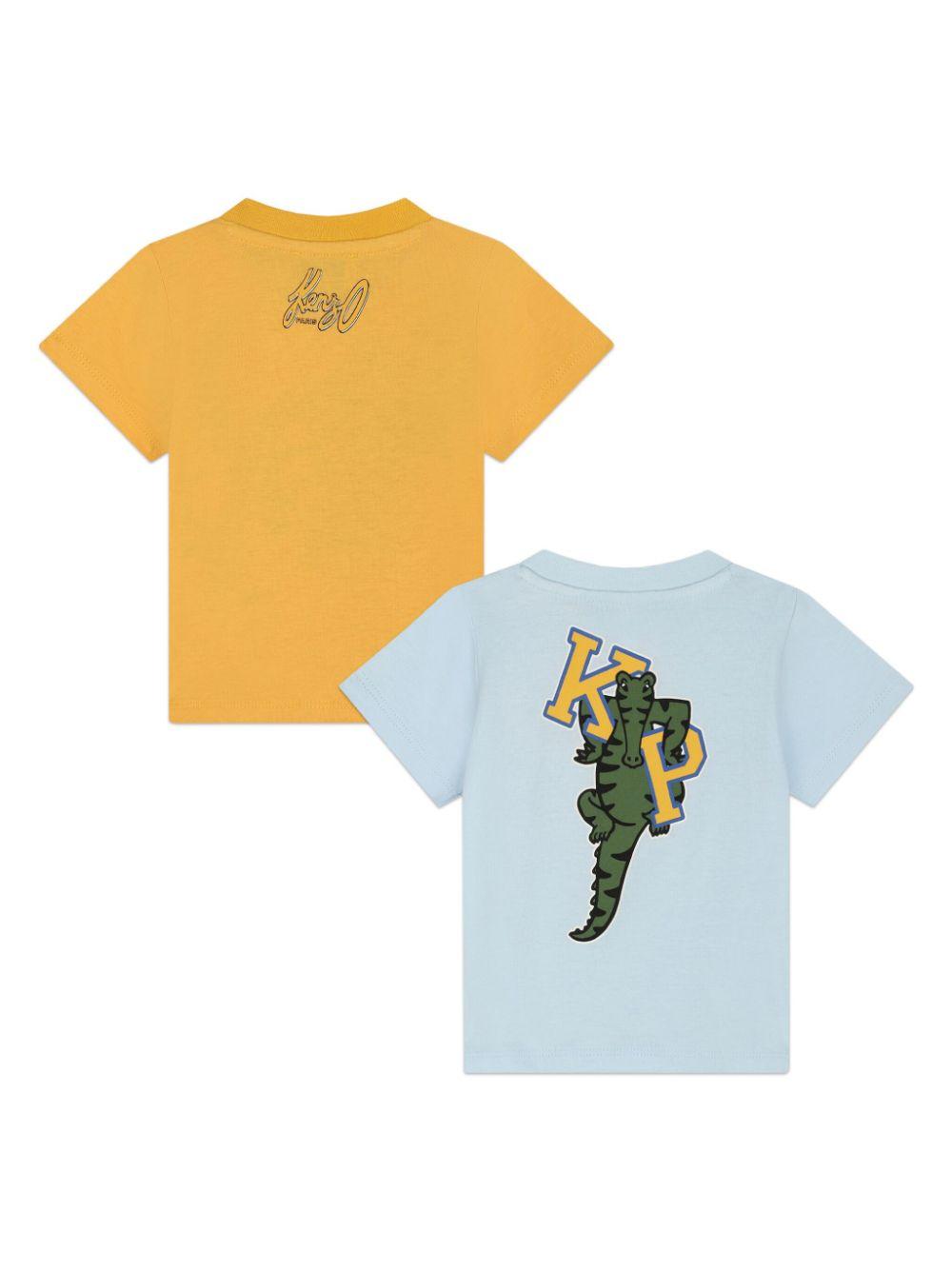 Set celeste/giallo neonato