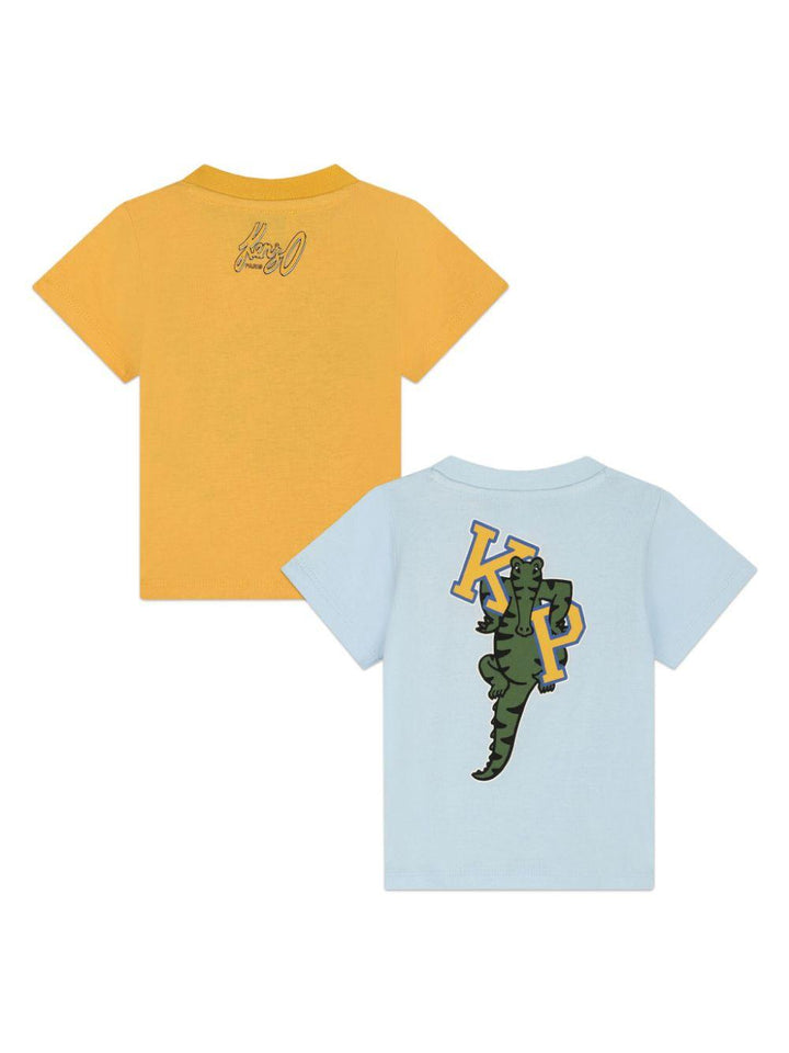 Set celeste/giallo neonato