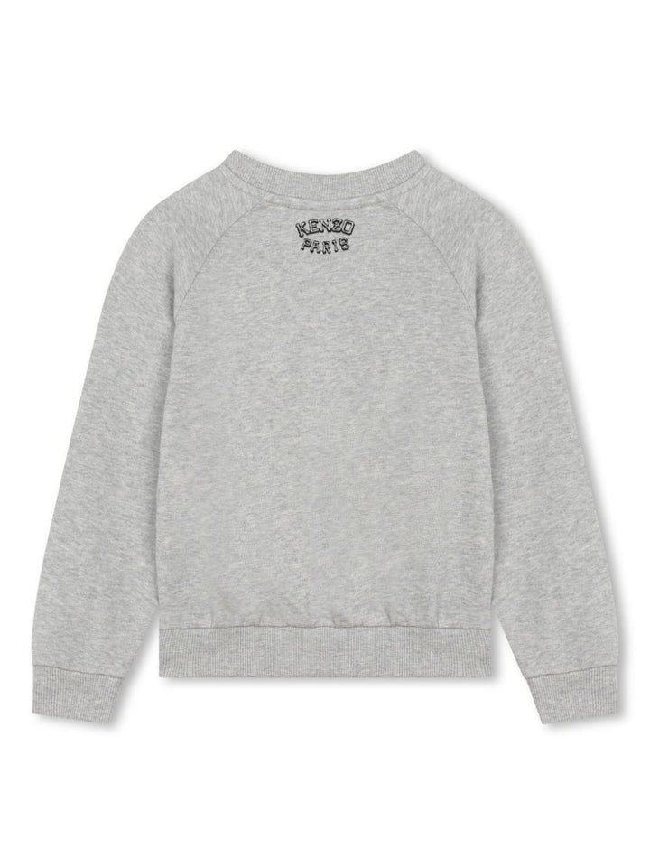 felpa grigia bambino K60323 A47 KENZO KIDS 