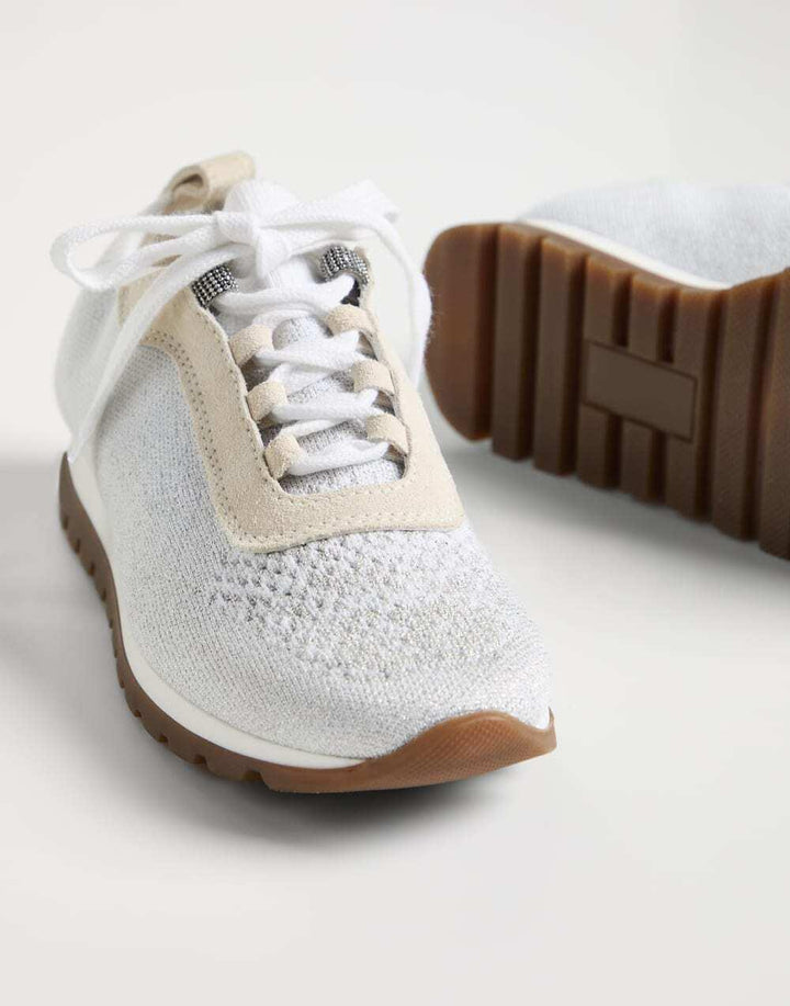sneakers argento bambina