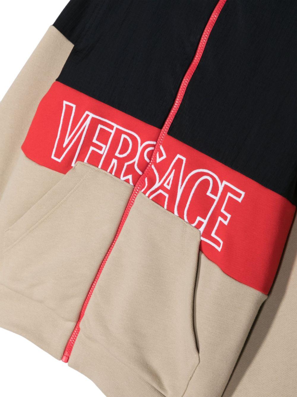 felpa nero/beige bambino