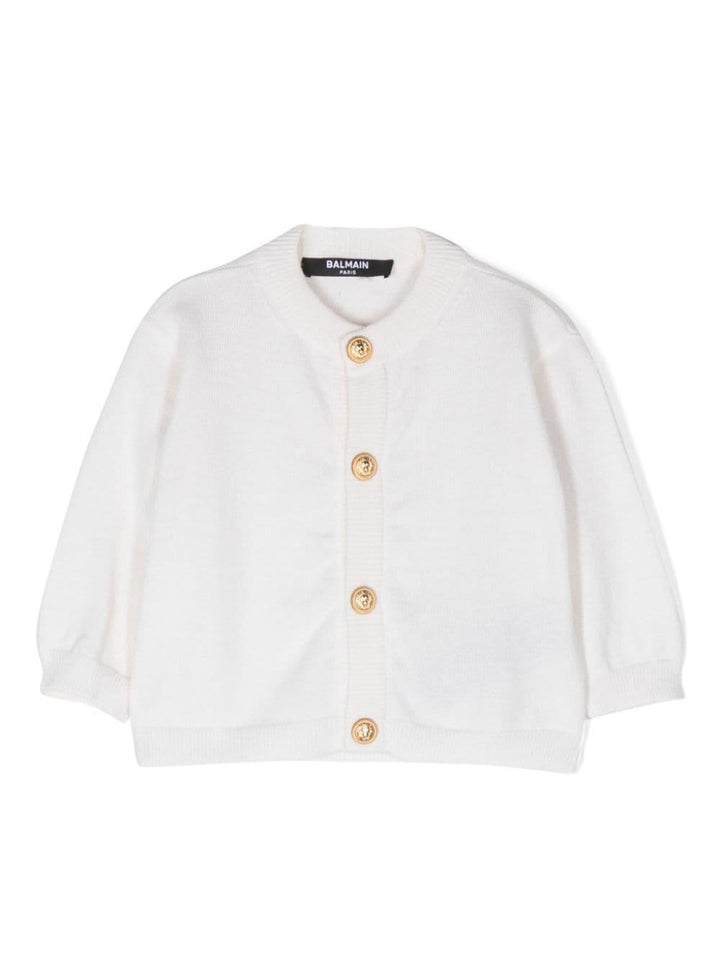 Cardigan bianco neonato