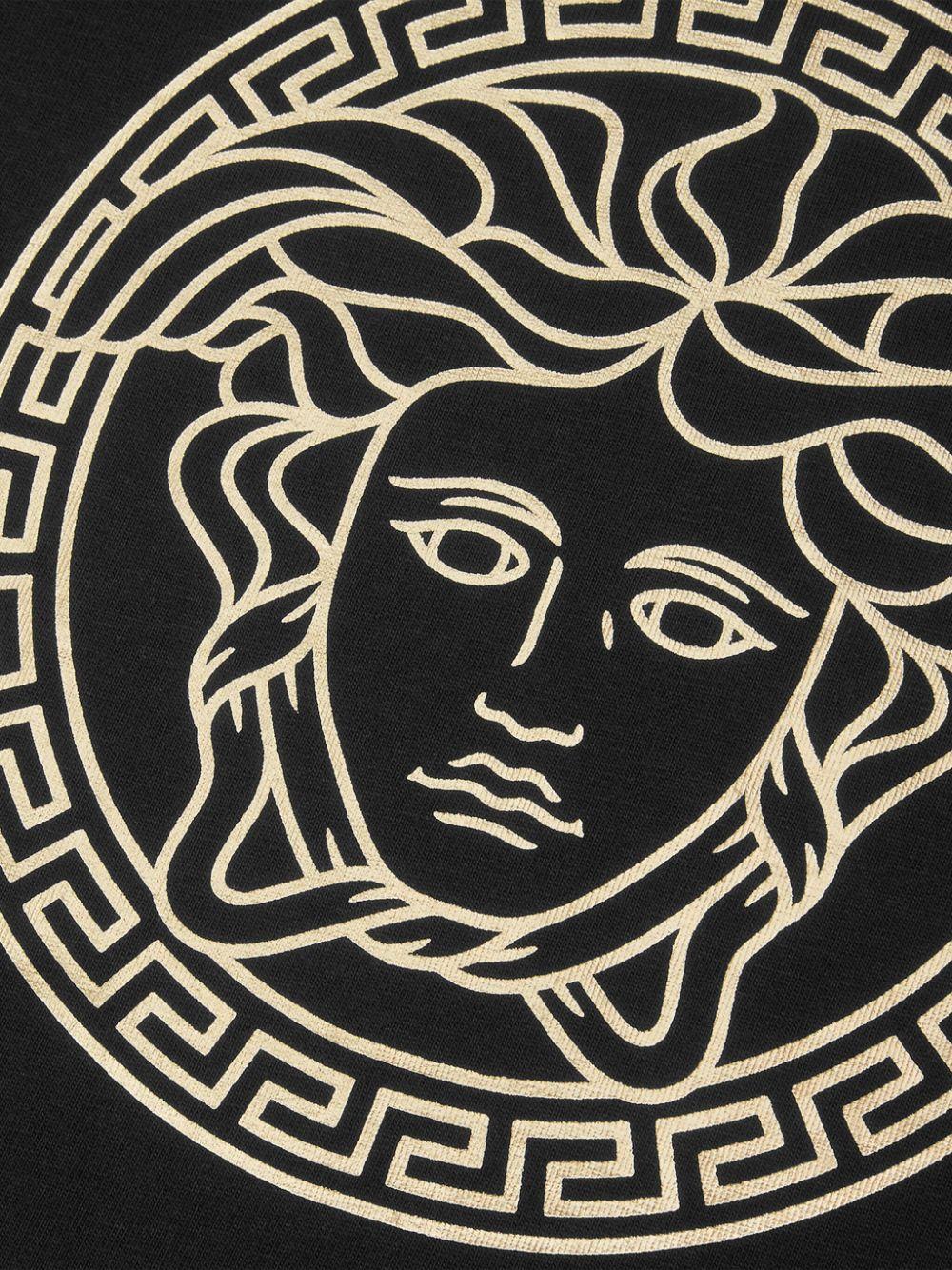 t-shirt nera bambina 10002391A11718 2B130 VERSACE 