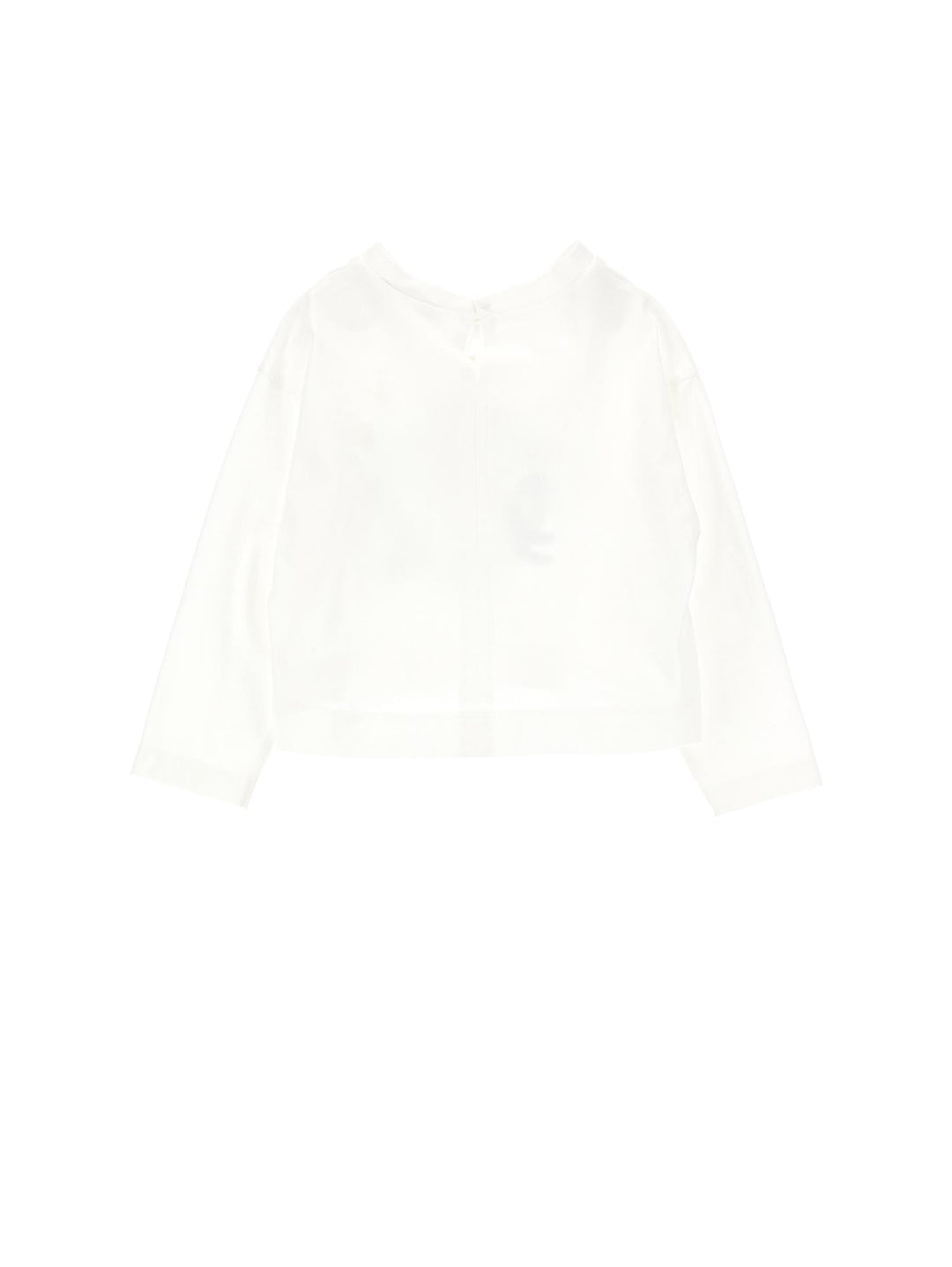 T-shirt bianca bambina a maniche lunghe con stampa 'Duffy Duck' 19B6162000 0001 Monnalisa kids 