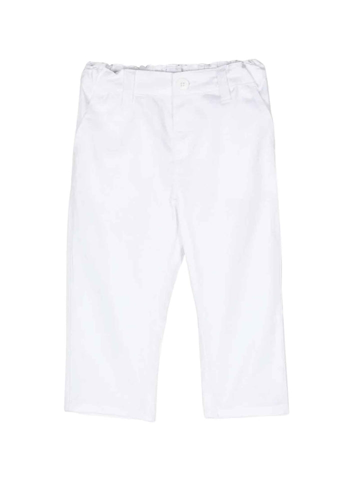 Pantaloni bianchi neonato