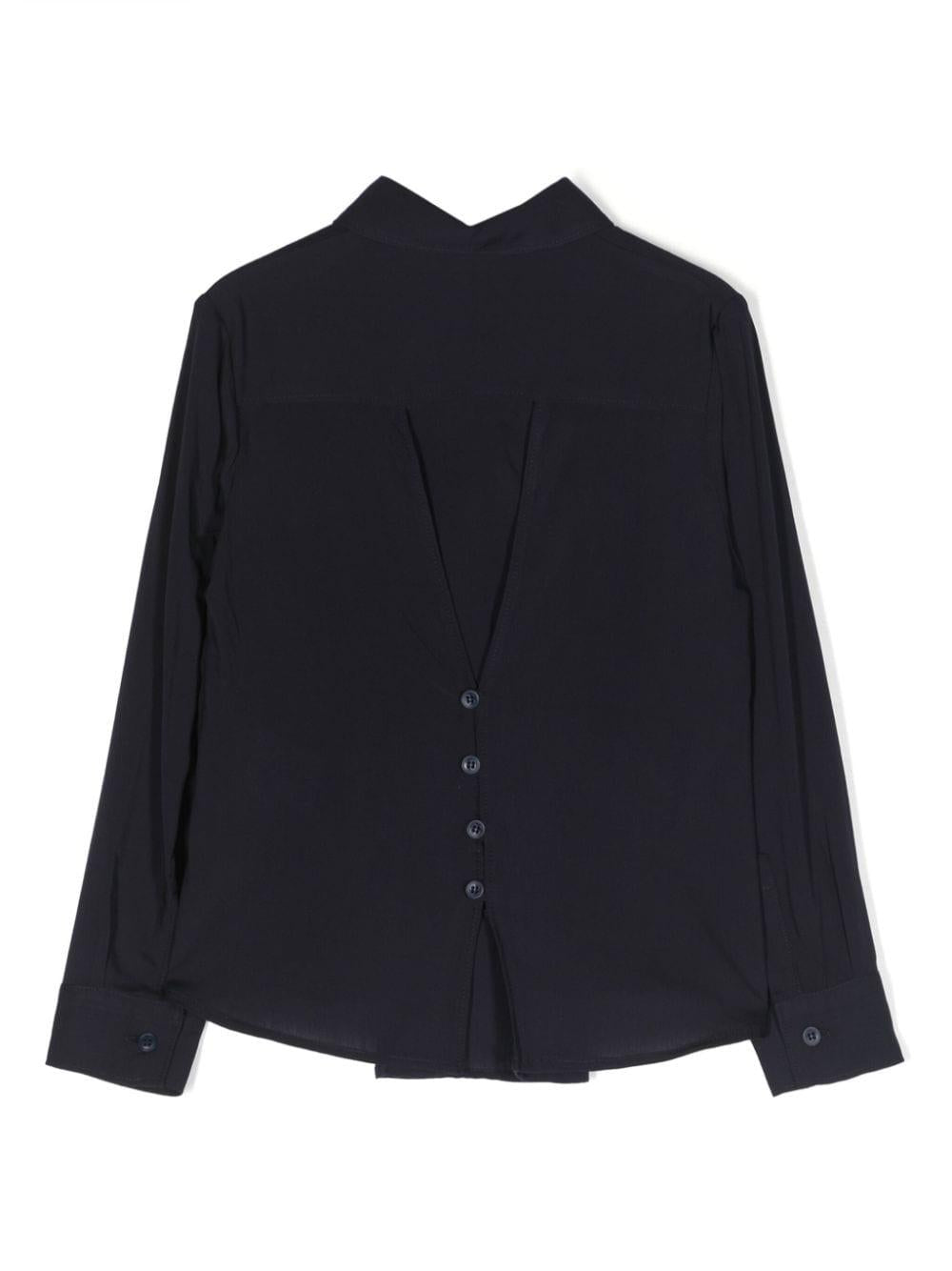 Camicia blu bambina