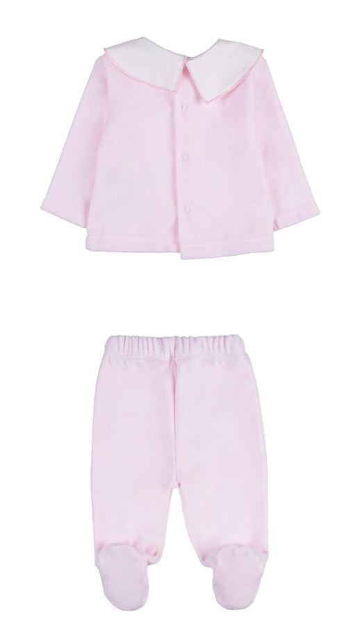 tutina 2pz rosa neonata CON057 ROSA Nanan 