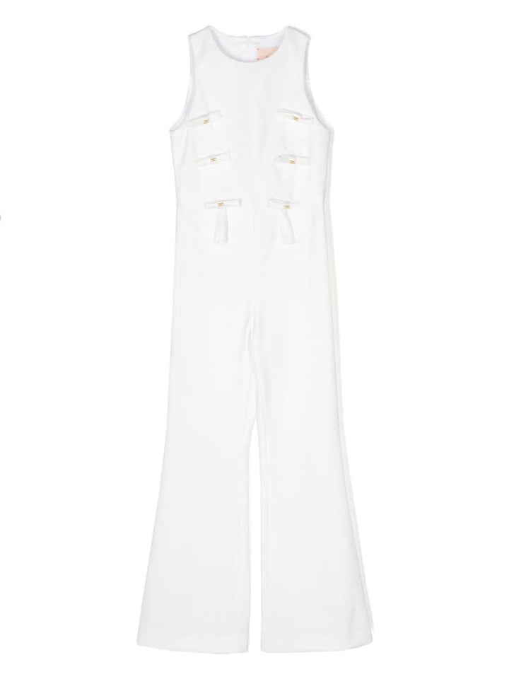 Jumpsuit bianca bambina
