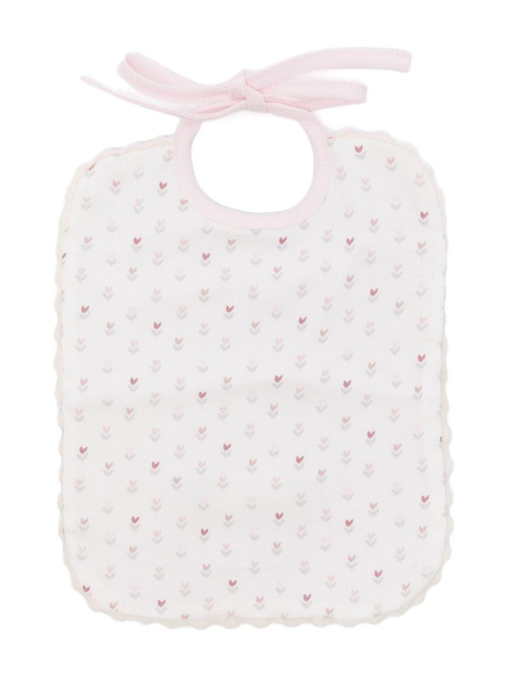 bavetta bianco/rosa neonata