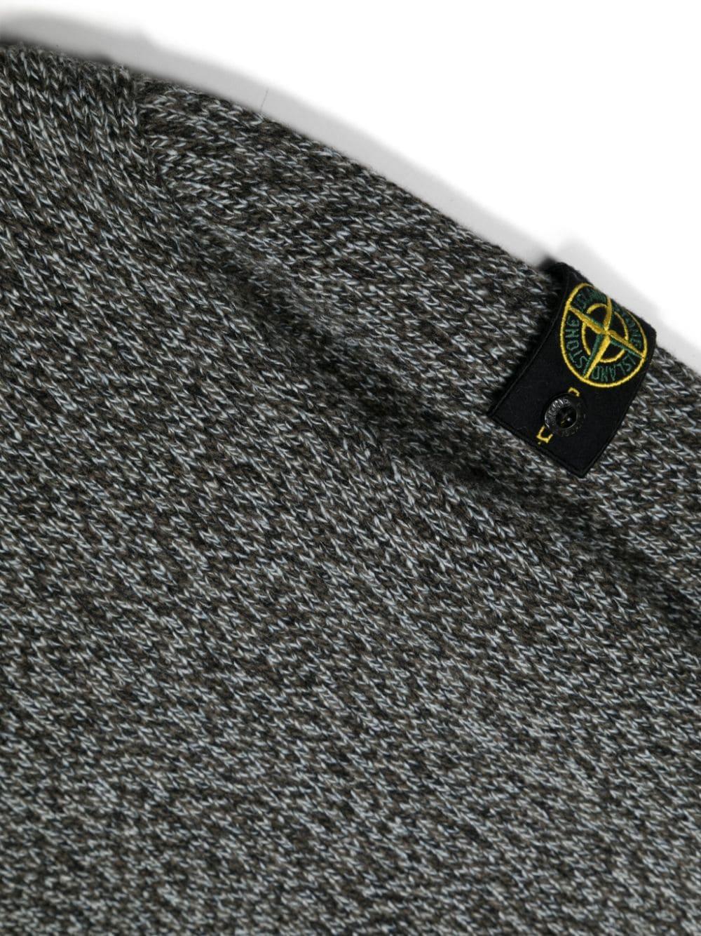 Maglione nero/bianco bambino 7916518Z6 V0041 STONE ISLAND JUNIOR 