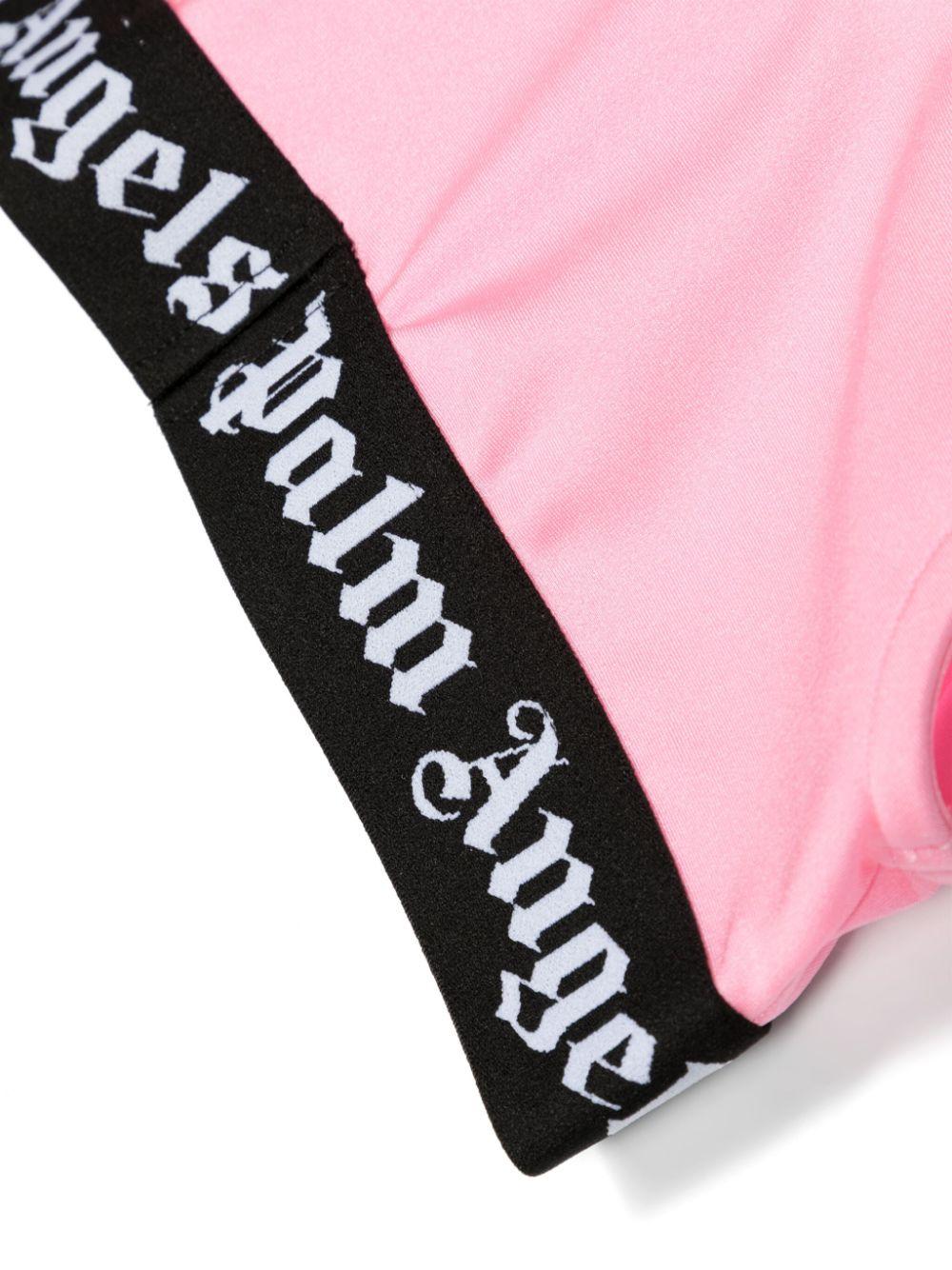 Top bambina fucsia/nero
