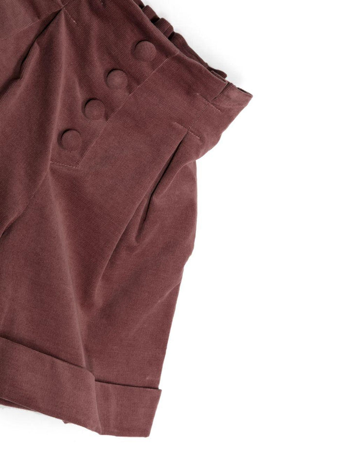 Shorts bordeaux bambina
