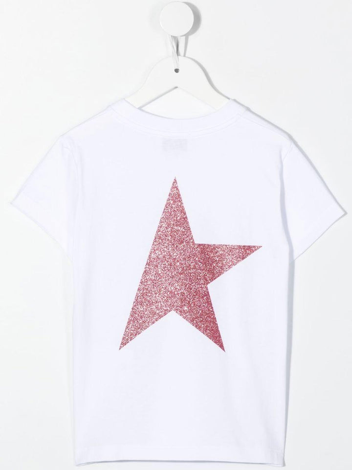 T-shirt bianca bambina con stampa