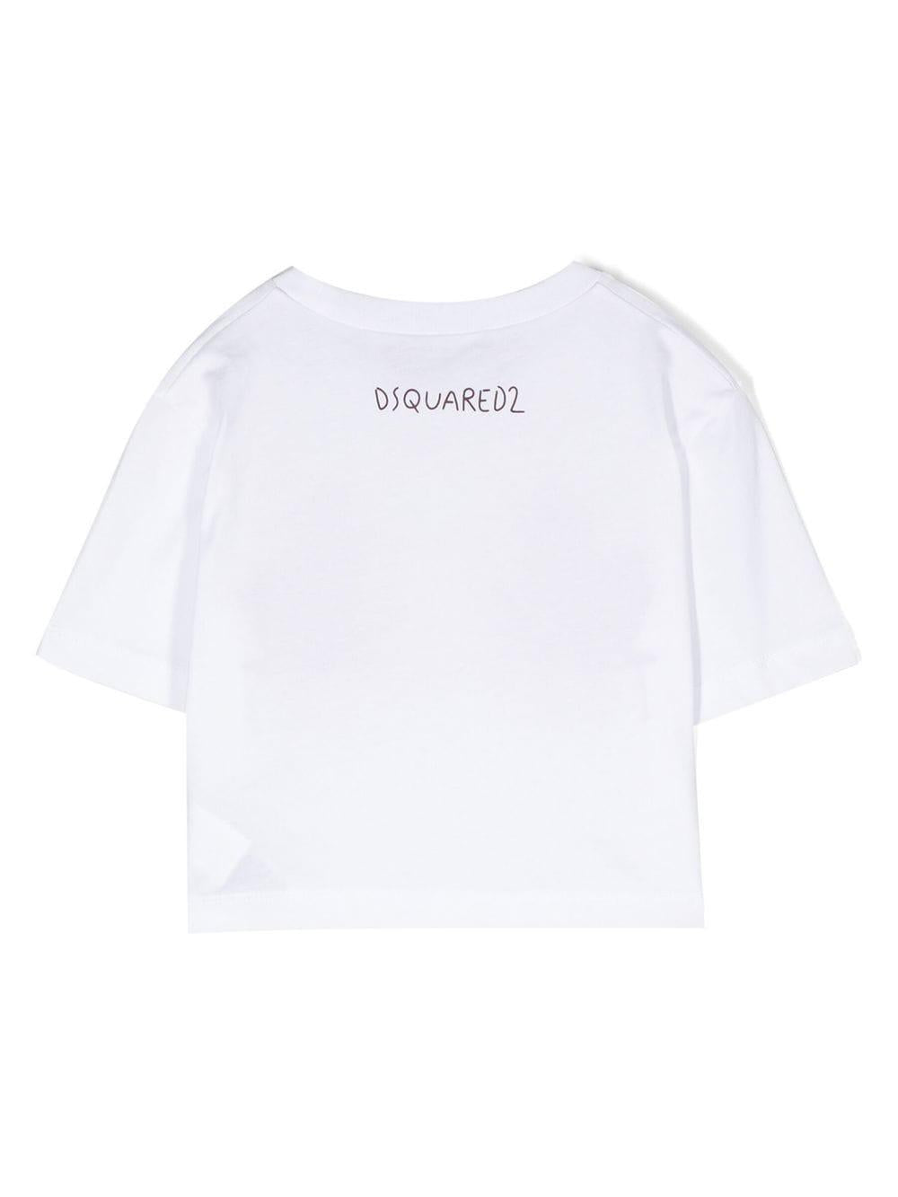 T-shirt bianca bambina