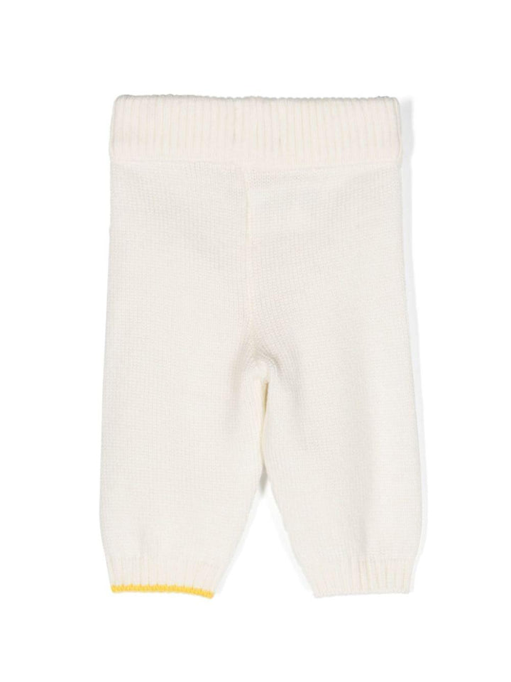 Pantaloni bianchi neonato unisex