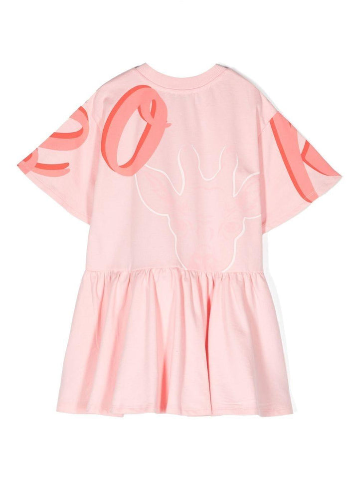 Abito rosa bambina K12293 46G KENZO KIDS 