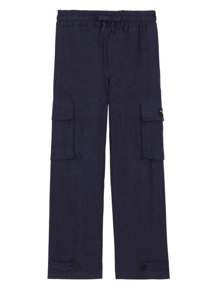 pantaloni cargo blu bambino