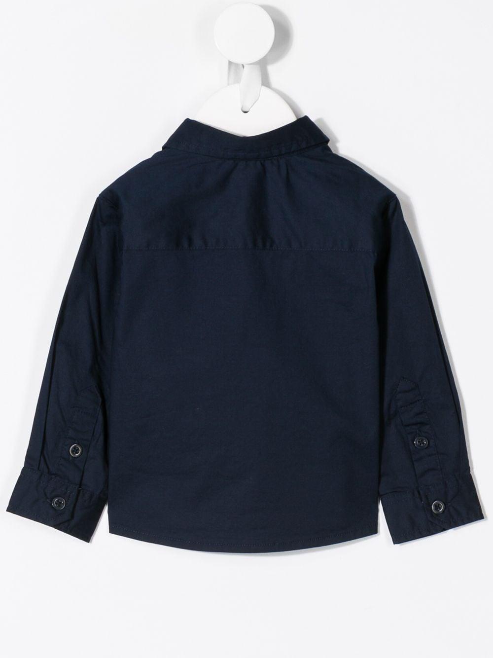 Camicia neonato blu