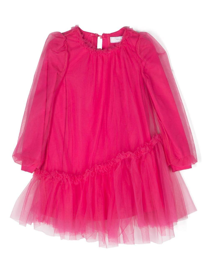 Abito fucsia bambina in tulle 17B903T9945 0097 Monnalisa kids 