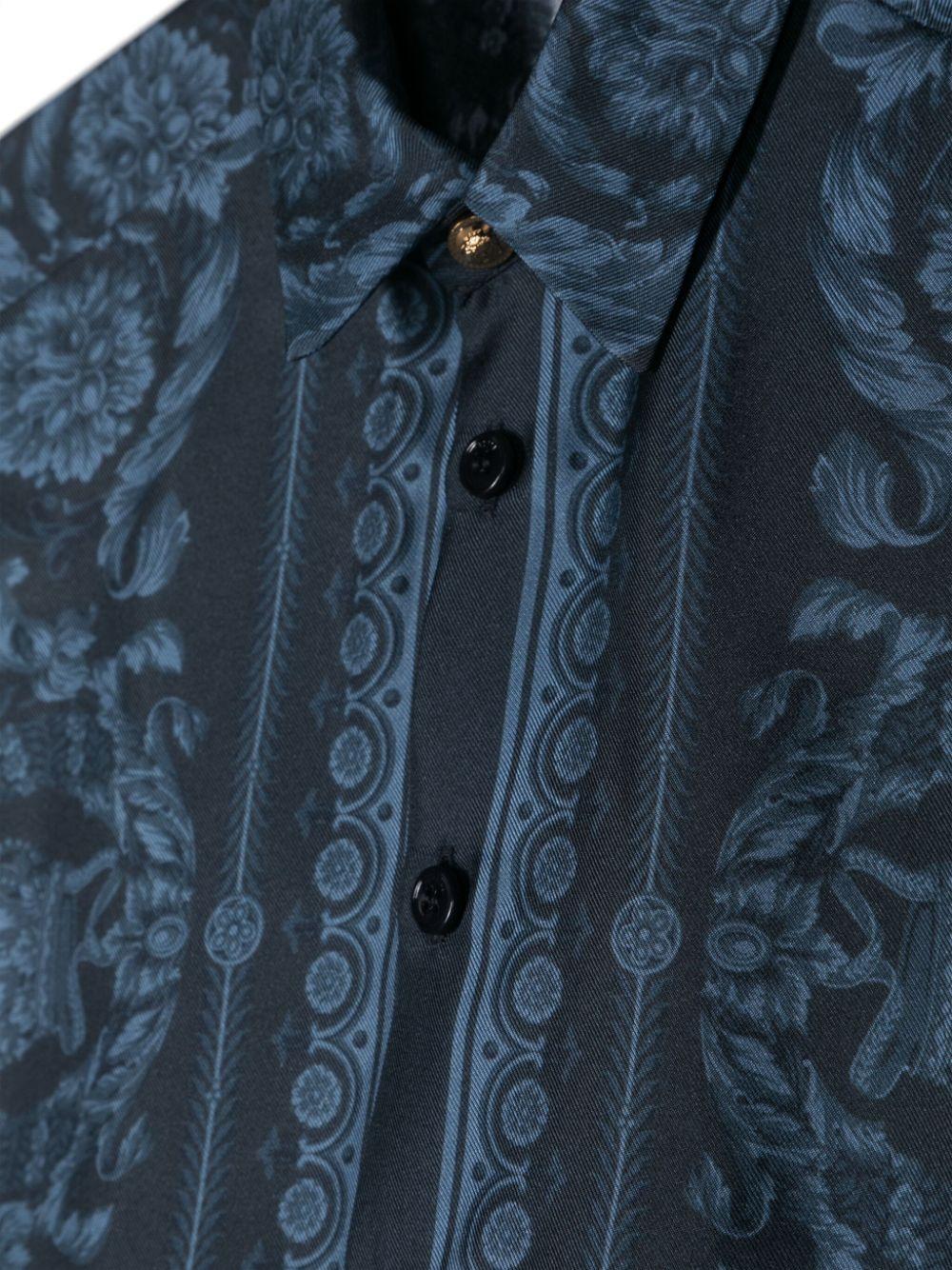 Camicia bambino blu navy