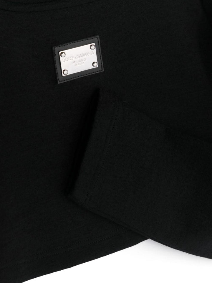 T-shirt nera bambina