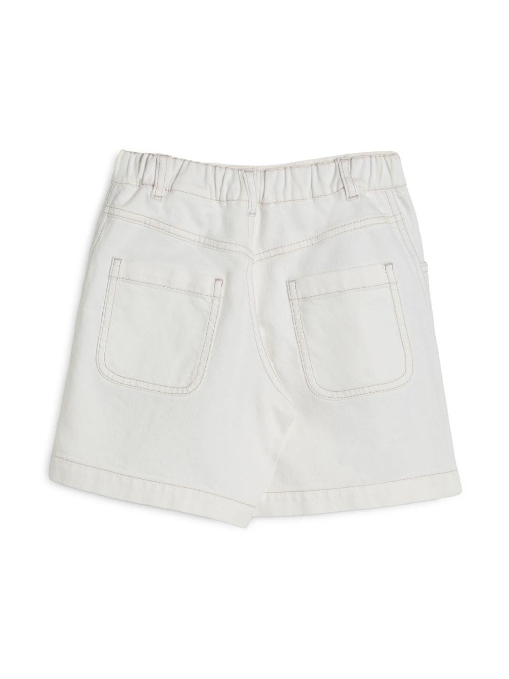 shorts bianco bambina