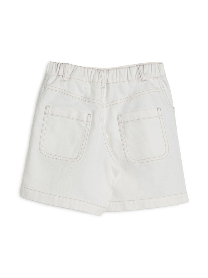 shorts bianco bambina