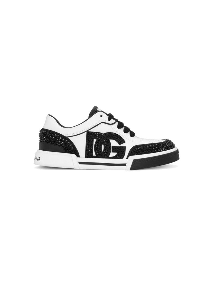 Sneakers bianco/nero bambina