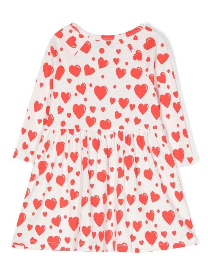 Abito bianco/rosso bambina