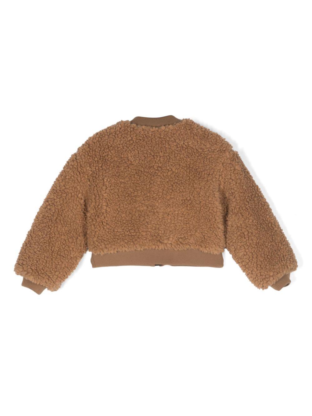 Bomber marrone bambina