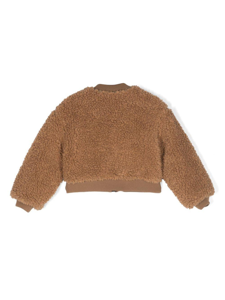 Bomber marrone bambina