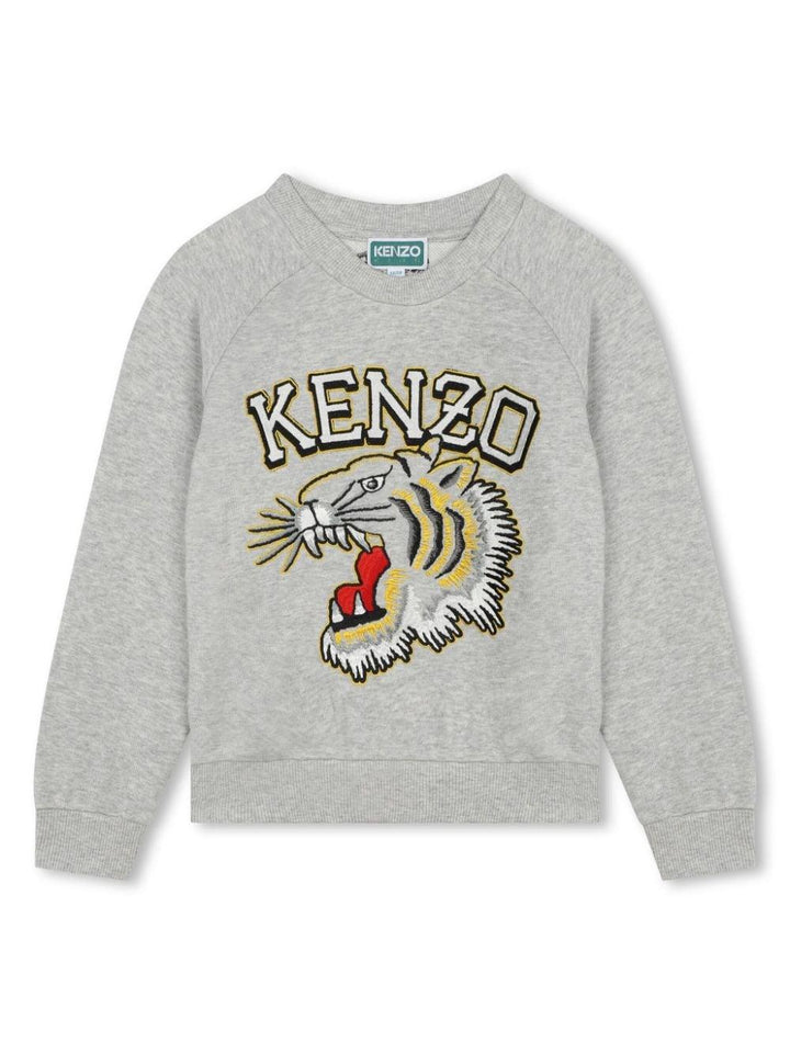 felpa grigia bambino K60323 A47 KENZO KIDS 