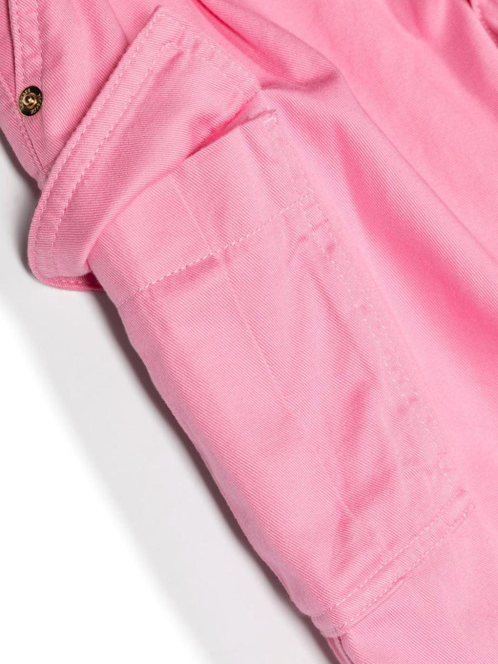 Pantaloni cargo rosa bambina