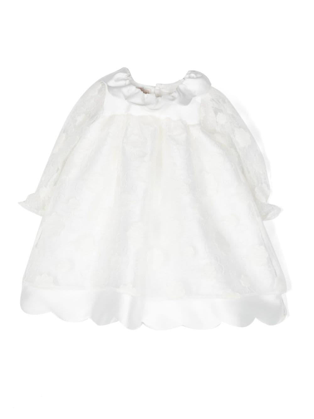 Abito bianco neonata CCAB68X55 01 la stupenderia 