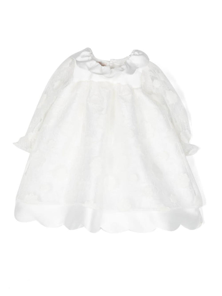 Abito bianco neonata CCAB68X55 01 la stupenderia 