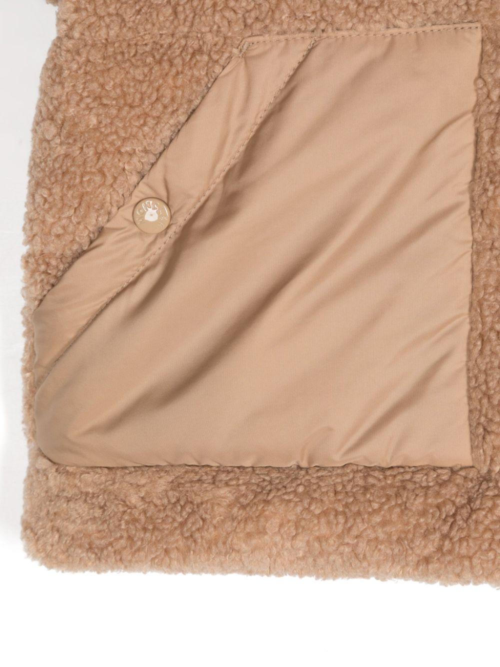 Piumino beige bambina 1A000385977H 22B Moncler Kids 