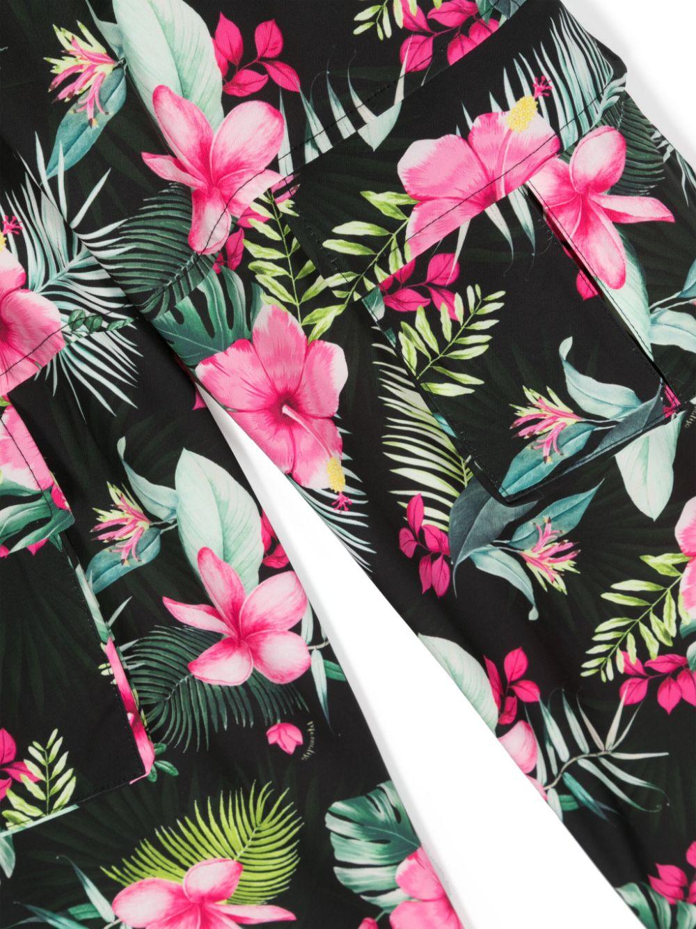 Cargo bambina nero/multicolore