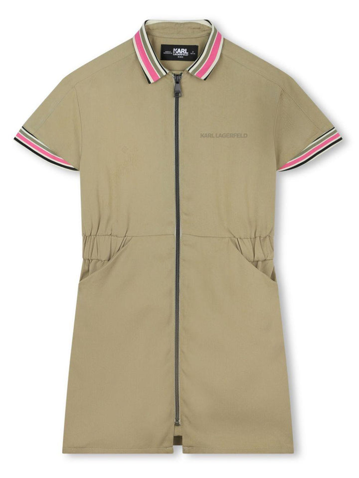 abito beige bambina