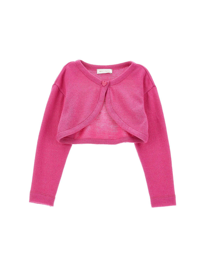 Cardigan fucsia  bambina