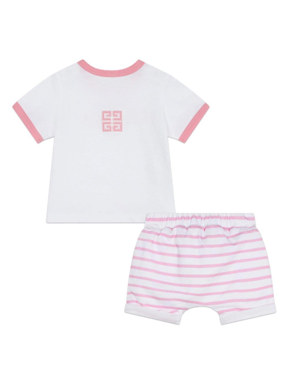 Set neonata bianco/rosa H30265 465 Givenchy Kids 
