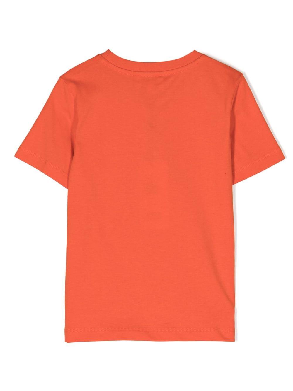T-shirt arancio bambino K25856 40A KENZO KIDS 