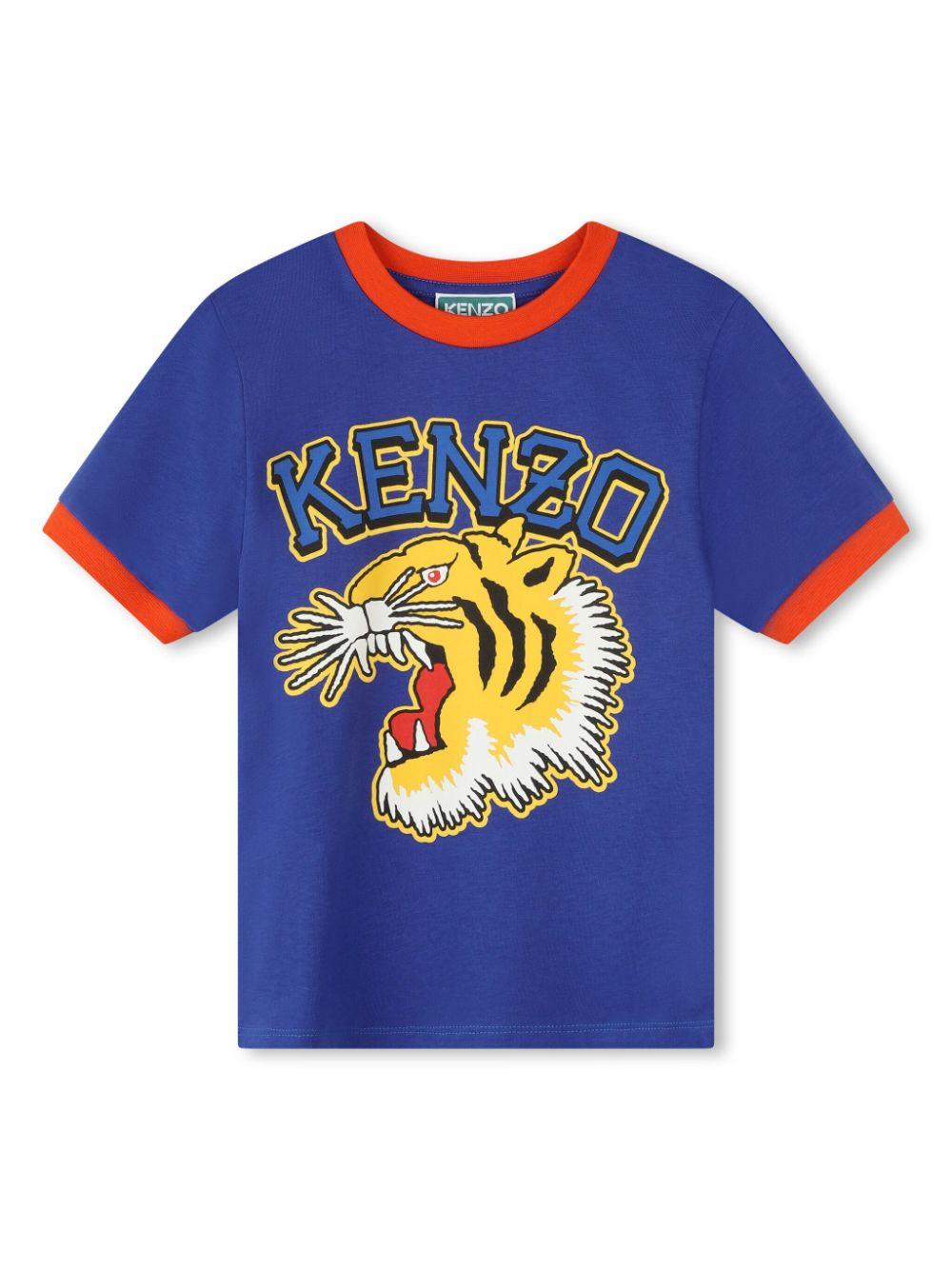 T-shirt blu bambino K60833 80A KENZO KIDS 
