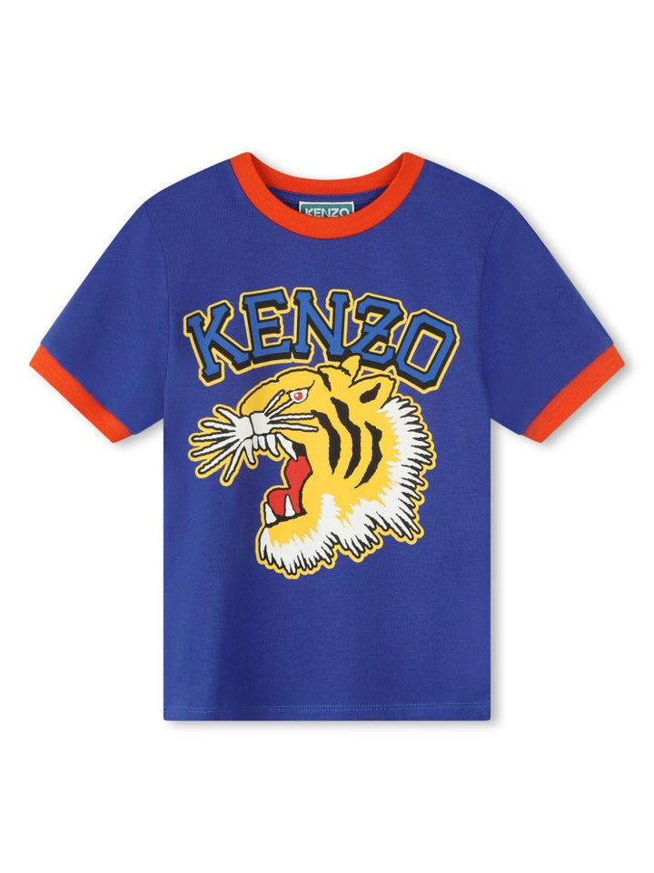 T-shirt blu bambino K60833 80A KENZO KIDS 