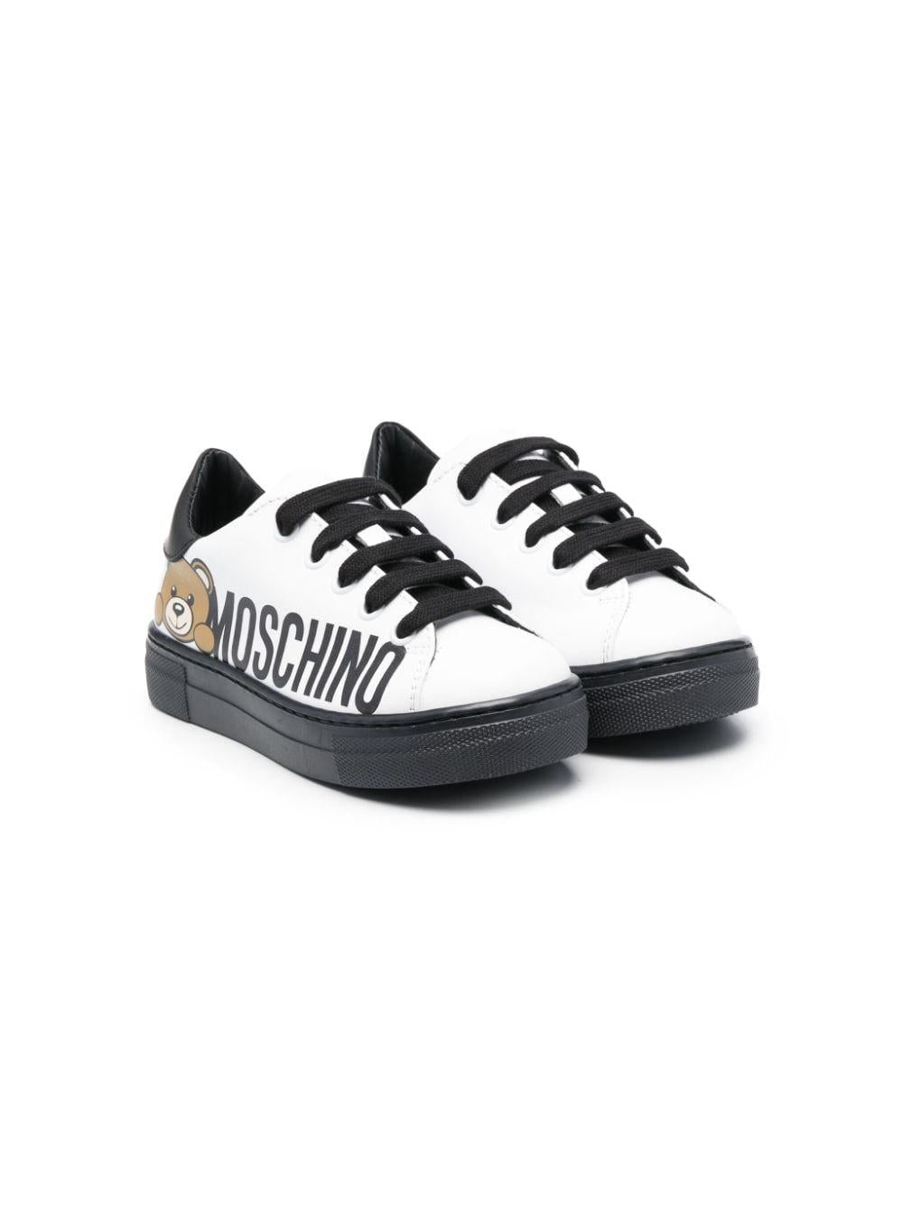 Sneakers bianche unisex 75969 VAR01 MOSCHINO KIDS 