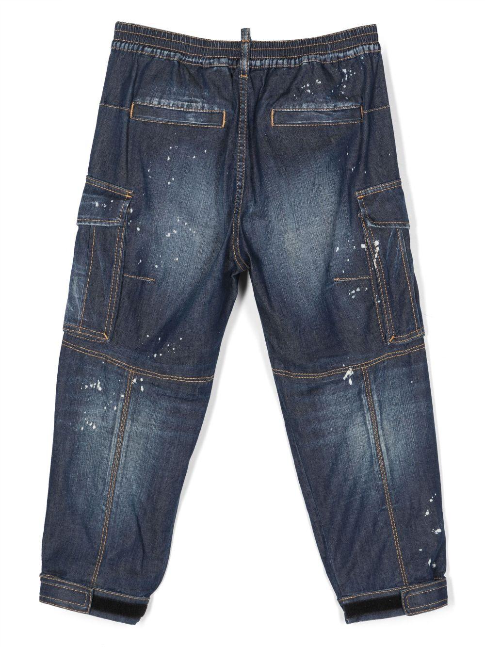 Jeans denim bambino,con sei tasche