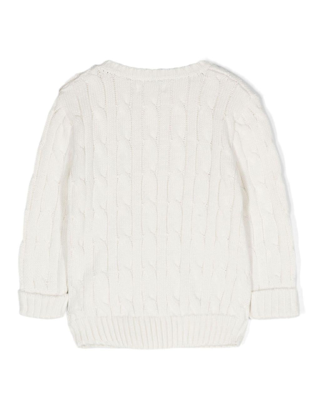 Maglione bambino bianco 320702674 057 RALPH LAUREN KIDS 