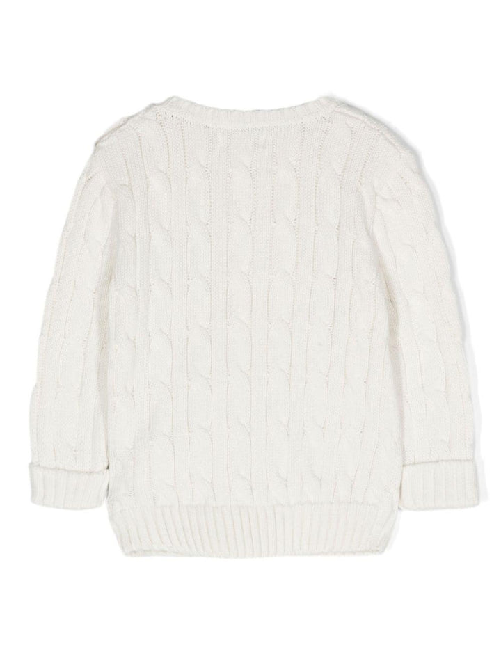 Maglione bambino bianco 320702674 057 RALPH LAUREN KIDS 