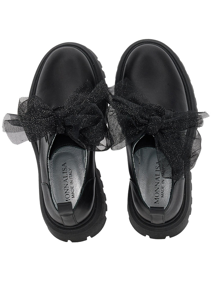 Scarpe con fiocco in tulle