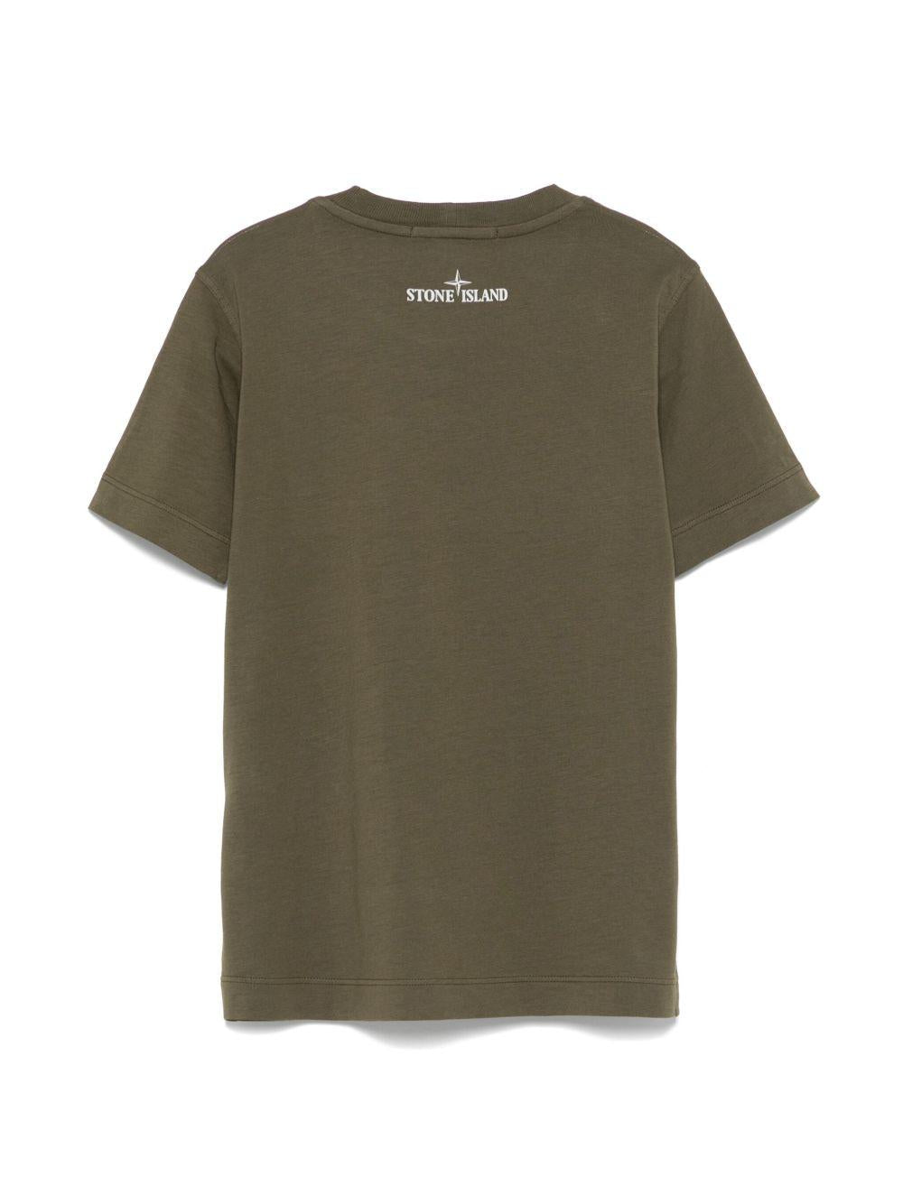 t-shirt verde bambino
