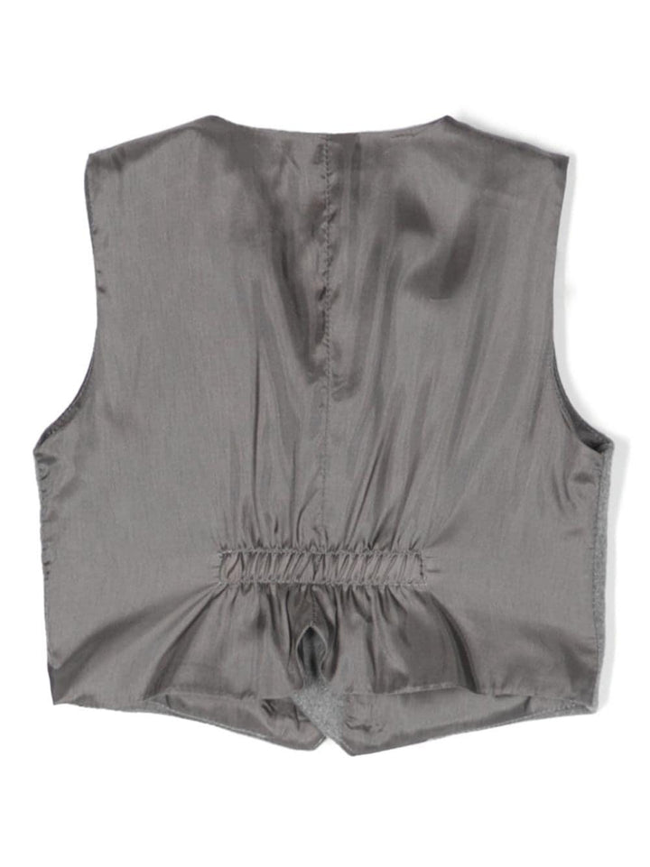 Gilet grigio neonato A23GI005W0003 072 IL GUFO 